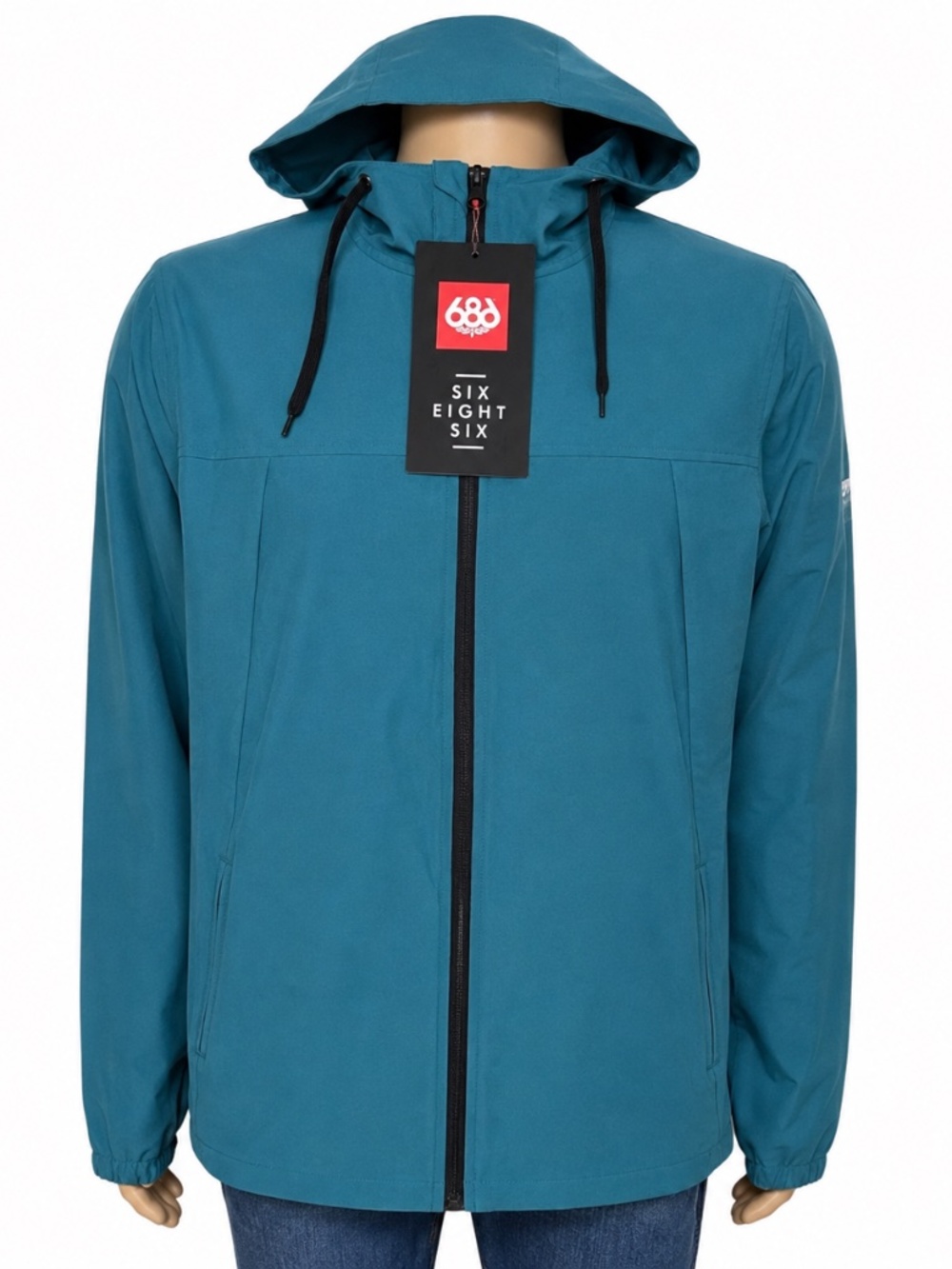 $110 686 Unix Windbreaker Nylon Jacket Deep Lake YKK Zip  Size Medium M